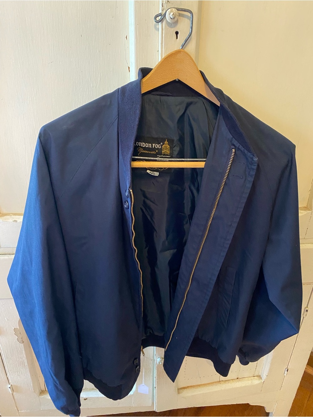 London Fog Men's Dark Navy Bomber Jacket